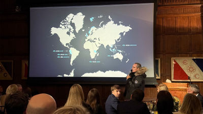 Aqua Expeditions CEO Francesco Galli Zugaro donned a parka to announce the small-ship line's first Arctic cruises.