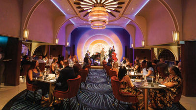 Live jazz is part of the Lincoln Park Supper Club experience on Royal Caribbean's Star of the Seas.