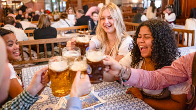 Contiki's Road Trip to Oktoberfest itinerary visits Amsterdam, Brussels and Frankfurt.
