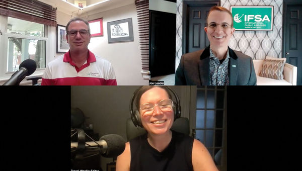 Clockwise from top left: Aviation editor Robert Silk, Joe Leader of the International Flight Services Association and Folo host Rebecca Tobin. Clockwise from top left: Aviation editor Robert Silk, Joe Leader of the International Flight Services Association and Folo host Rebecca Tobin.