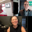 Clockwise from top left: Aviation editor Robert Silk, Joe Leader of the International Flight Services Association and Folo host Rebecca Tobin.