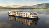 A rendering of the Riviera Alba based on the Mekong Discovery. Riviera Travel will debut its first ship in Asia in 2027: the Alba on the Mekong River.