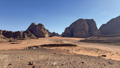 The vastness of Wadi Rum.