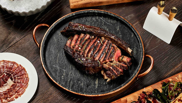 The Rosewood ribeye is among the signature dishes at Bazaar Meat in the Palazzo at the Venetian Resort.