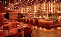 The Rojo Room is among the many distinct spaces at Bazaar Meat.
