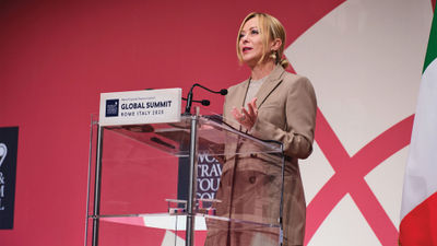 Italy prime minister Giorgia Meloni said it was essential to spread Italy's 58 million visitors around the country.