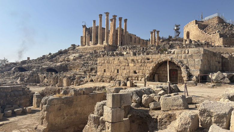 The Jerash Roman ruins, the largest and best preserved in Jordan, has few visitors these days.