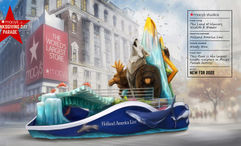A depiction of the Holland America Line float for the 2025 Macy's Thanksgiving Day Parade.