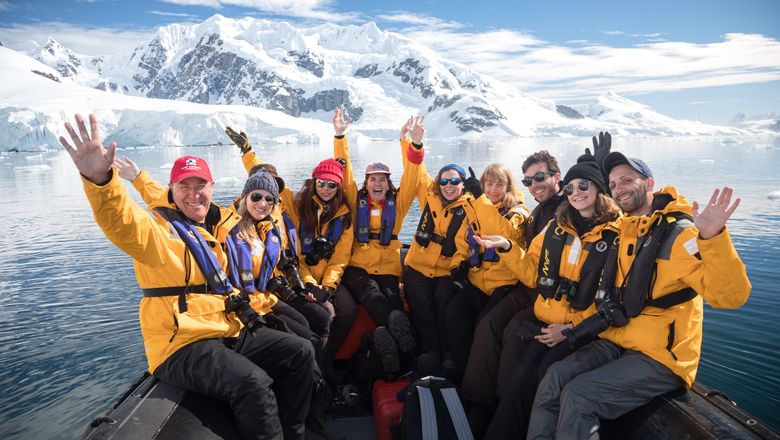 Passengers on a Quark Expeditions cruise.