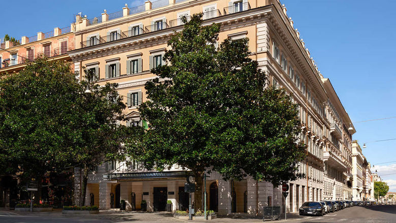 The exterior of the Nobu Hotel & Restaurant Roma, which has opened up reservations for stays starting in early November.
