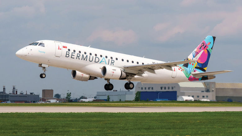 BermudAir operates a fleet of four Embraer regional aircraft.