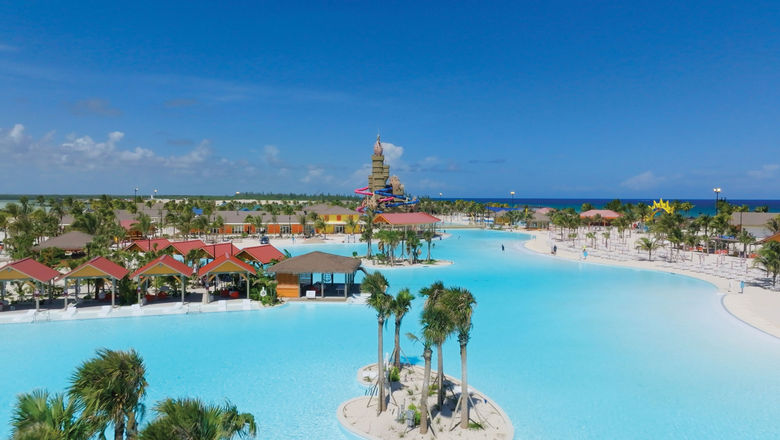 An aerial view of Celebration Key.
