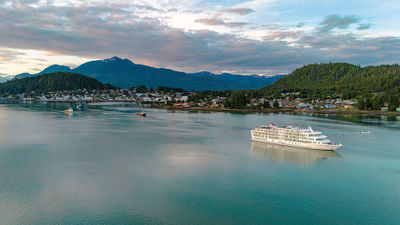 The Northwest National Parks land-cruise itinerary will include a sailing on the American Constellation (pictured) or American Constitution.