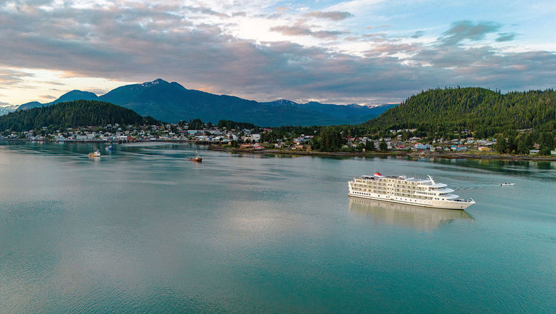 The Northwest National Parks land-cruise itinerary will include a sailing on the American Constellation (pictured) or American Constitution.