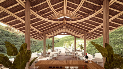 The pool and bar deck at Erebero Hills, part of Asilia Africa's portfolio set to open in 2026 in Uganda.