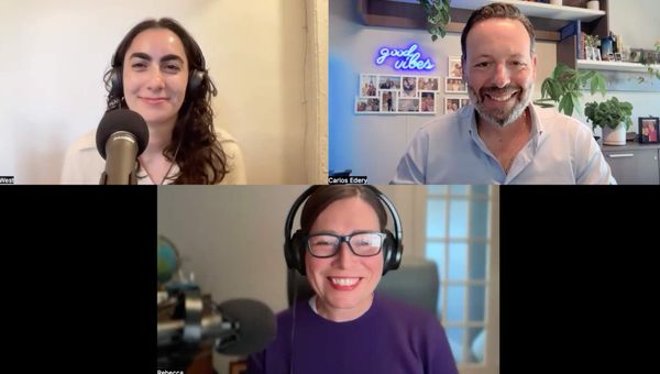 Clockwise from top left: Cruise editor Teri West, advisor Carlos Edery and Folo host Rebecca Tobin talk about the evolution of the top cruise cabins. Clockwise from top left: Cruise editor Teri West, advisor Carlos Edery and Folo host Rebecca Tobin talk about the evolution of the top cruise cabins.