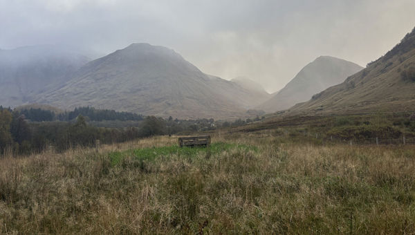 Glencoe's striking scenery in the Scottish Highlands.