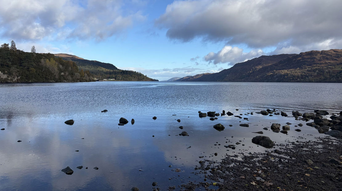 The famous Loch Ness in the Scottish Highlands.