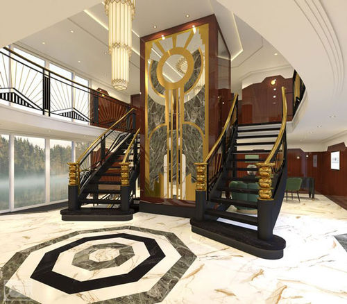 What the staircase on the Marlene will look like.