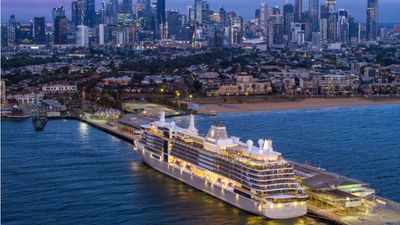 Silversea's luxury ship Silver Nova in Melbourne, Australia.