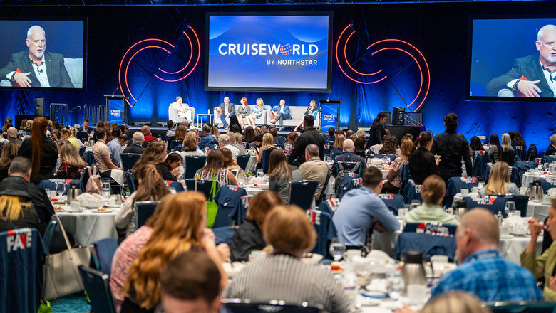 The CruiseWorld audience listened to the opening general session of the 2025 CruiseWorld show in Fort Lauderdale Wednesday, when sales executives from Carnival Corp. brands took the stage.