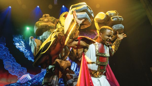 Disney Cruise Line’s production of “Hercules" rivaled the best visuals you'll find on Broadway.