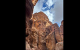 Petra, a Wonder of the World, is situated among mountains of sandstone.