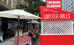 The Mark hotel's summertime pop-up dining shed, The Mark Clam Bar by Jean-Georges and Caviar Kaspia.