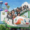 A rendering of the Rhonda’s TrollsFest Express roller coaster in the DreamWorks TrollsFest area of the Universal Kids Resort.