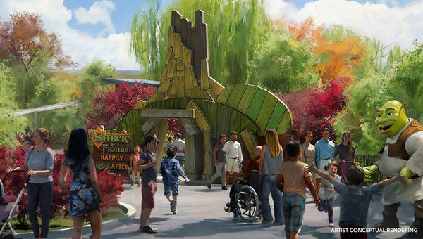 DreamWorks' Shrek's Swamp will have a Shrek-themed ride, interactive play areas and character meet-and-greets. DreamWorks' Shrek's Swamp will have a Shrek-themed ride, interactive play areas and character meet-and-greets.