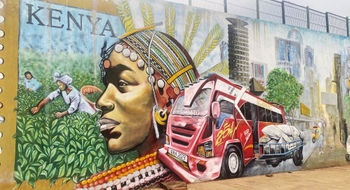 Street art in Nairobi, the first stop on a three-part itinerary in Kenya.