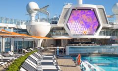 The pool deck on the new Celebrity Xcel.