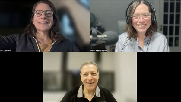 Clockwise from top left: News editor Johanna Jainchill, Folo host Rebecca Tobin and editor in chief Arnie Weissmann talk about industry trends on this episode of the Folo by Travel Weekly. Clockwise from top left: News editor Johanna Jainchill, Folo host Rebecca Tobin and editor in chief Arnie Weissmann talk about industry trends on this episode of the Folo by Travel Weekly.