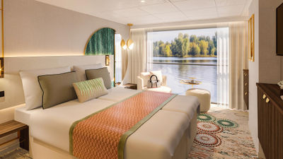 A rendering of a Century Star stateroom.