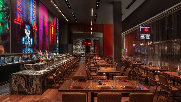 The redesigned sushi bar at Morimoto Las Vegas. The redesigned sushi bar at Morimoto Las Vegas.