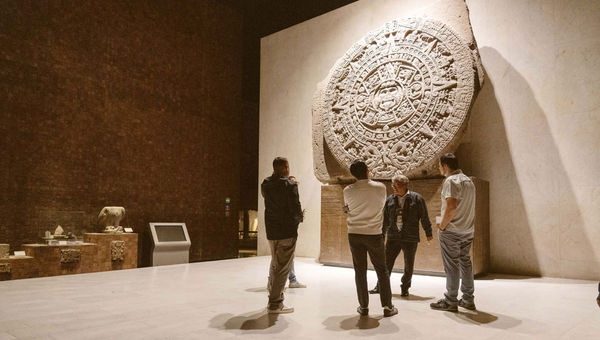 While visiting Mexico City, guests will do a private tour of the Museum of Anthropology. While visiting Mexico City, guests will do a private tour of the Museum of Anthropology.