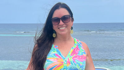 Travel advisor Sarah Sadowski at the Sandals Royal Caribbean in Montego Bay.