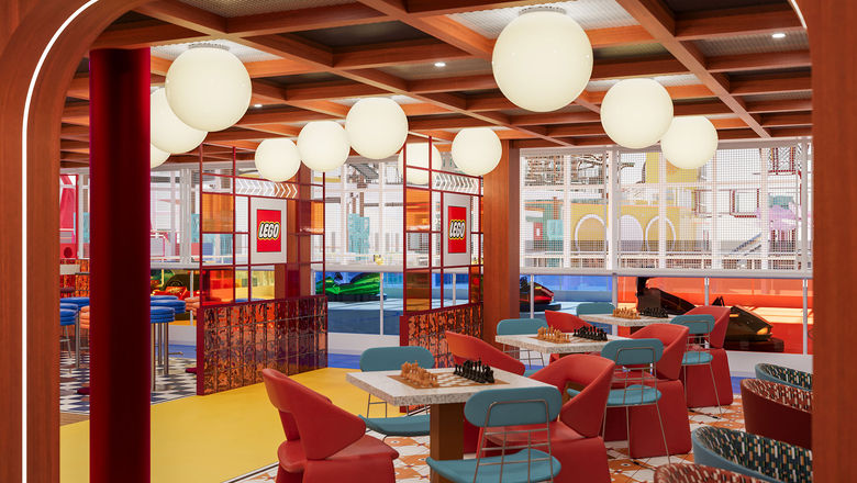 The Clubhouse, a recreation area on the MSC World Atlantic, will have bumper cars, basketball, roller skating and table games.