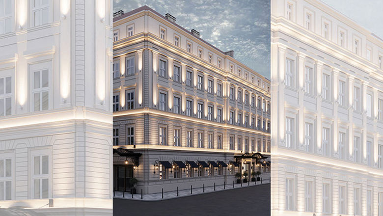 A rendering of the InterContinental Prague's facade.