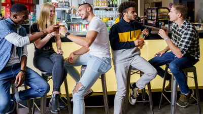 Guests at the A&O Hostel Berlin Kolumbus.