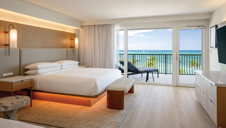 The Aruba Marriott Resort & Stellaris Casino wrapped up a redesign of all 414 accommodations early this month.