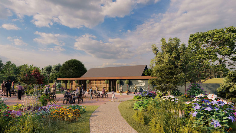 A rendering of the Viking Pavilion at Highclere Castle.
