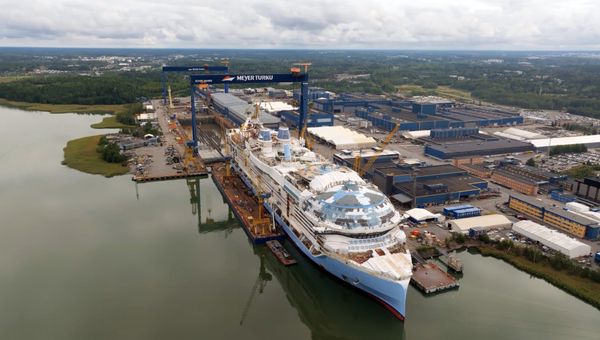 Royal Caribbean's Legend of the Seas was floated out in September at Meyer Turku shipyard in Finland.