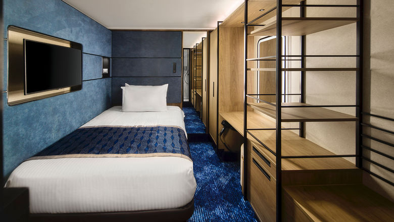 A studio cabin on the Norwegian Prima.