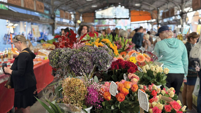 The Marche Provencal market offers local foods, flowers and other goods.