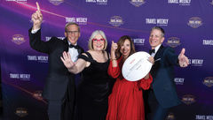 Carnival Cruise Line’s Ken Tate, Janet Wygert, Christine Duffy and Kirk Neal.