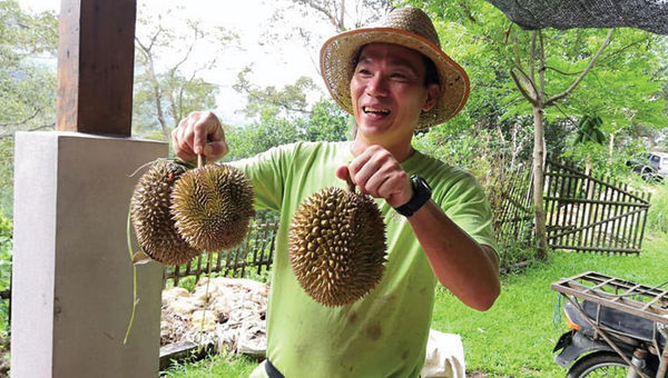 Eric Chong of Green Acres runs durian workshops on his farm in Penang.