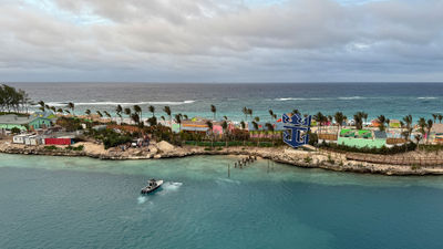A view of the Royal Beach Club Paradise Island from the Wonder of the Seas on Jan. 21.