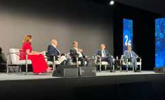At the 2026 Americas Lodging Investment Summit, AHLA CEO Rosanna Maietta and Hotel Investment Today by Northstar editor in chief Jeff Weinstein moderate a discussion with Marriott International CEO Anthony Capuano, IHG Hotels & Resorts CEO Elie Maalouf and Noble Investment Group CEO Mit Shah.