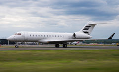 A Bombardier Global 6500 jet.